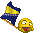 this emoticon swing a bosnian flag