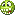 green emoticon full of joy