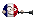 france fan emoticon with a vuvuzela
