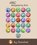 ABC emoticons for your communications ABC emotions from Gomotes