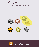Alien emoticons for your communications Alien emotions from Gomotes