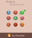 Angry emoticons for your communications Angry emotions from Gomotes