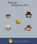 Movie emoticons for your communications Movie emotions from Gomotes