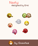 Nasty emoticons for your communications Nasty emotions from Gomotes