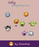 Silly emoticons for your communications Silly emotions from Gomotes