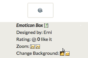 how to switch the background color of the emoticon