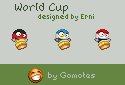 World Cup 2014 emoticons for your communications World Cup 2014 emotions from Gomotes